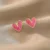 Elegant Simple Heart-Shaped Stud Earrings