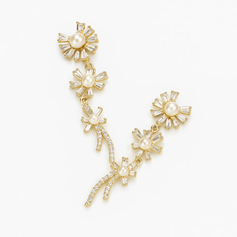 Flower-Drop-Earrings