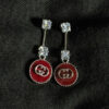maroon-link-dropeearrings