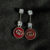 maroon-link-dropeearrings