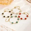 Elegant Four-Leaf Clover Bracelets