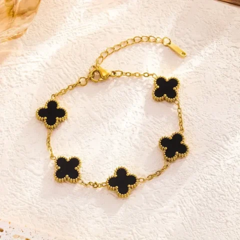 Elegant Four-Leaf Clover Bracelets